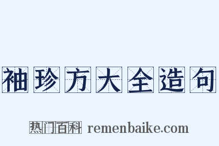 袖珍方大全造句是什么意思的图片